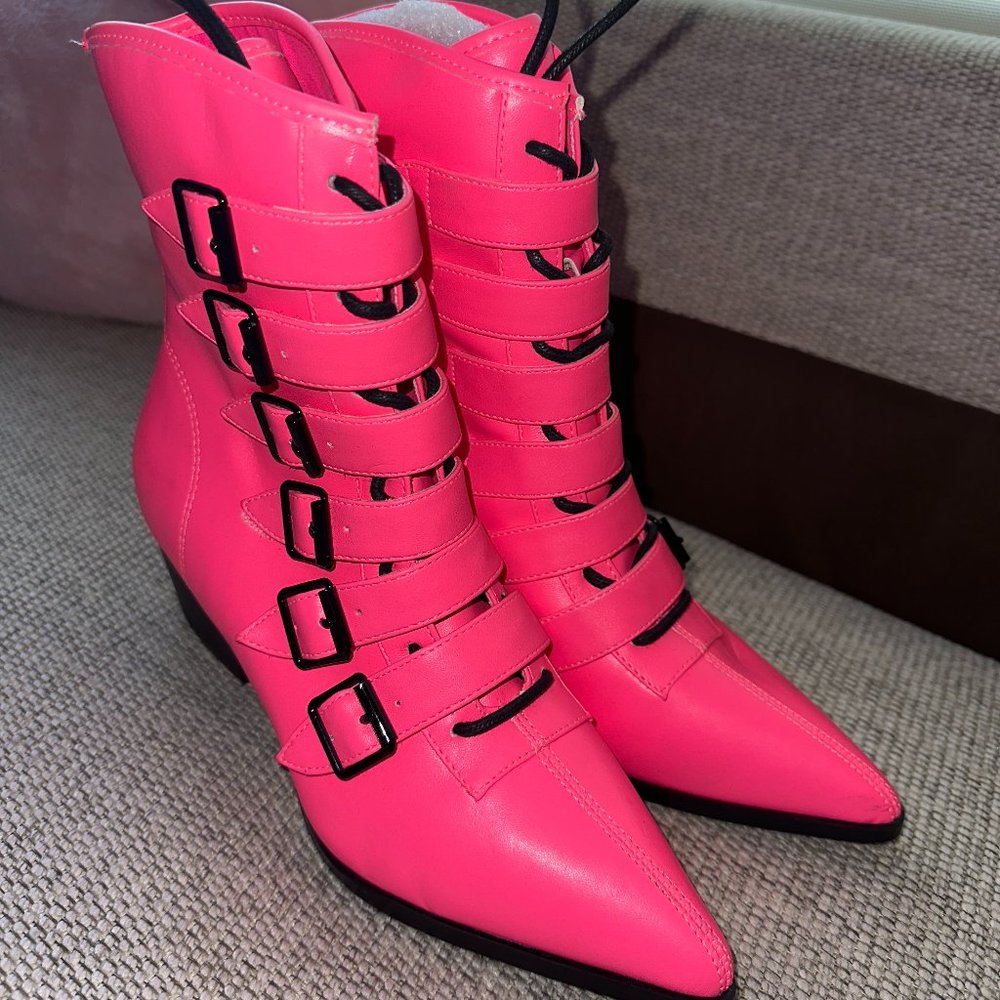 RARE - STRANGECVLT x YRU - Hot Pink Coven Boot